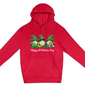 Green Sweater Gnome St. Patrick's Day Irish Gnome Premium Pullover Hoodie