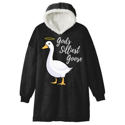 Gods Silliest Goose Hooded Wearable Blanket