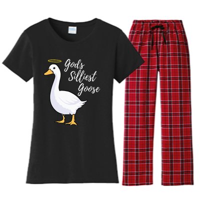 Gods Silliest Goose Women's Flannel Pajama Set