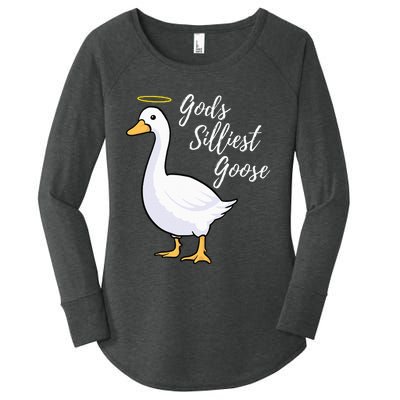 Gods Silliest Goose Women's Perfect Tri Tunic Long Sleeve Shirt