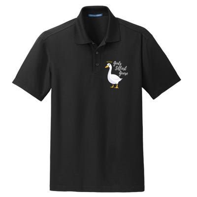 Gods Silliest Goose Dry Zone Grid Polo