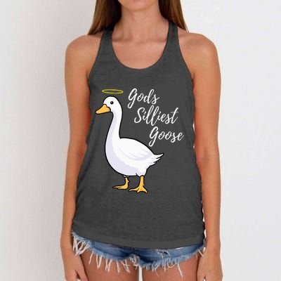 Gods Silliest Goose Women's Knotted Racerback Tank