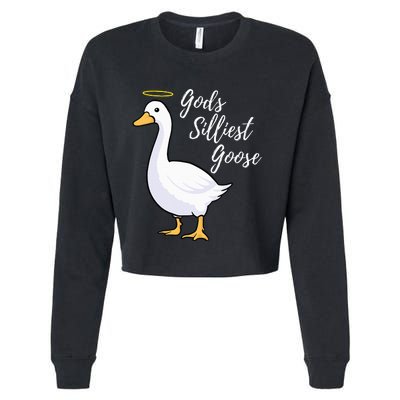 Gods Silliest Goose Cropped Pullover Crew