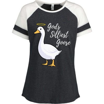 Gods Silliest Goose Enza Ladies Jersey Colorblock Tee