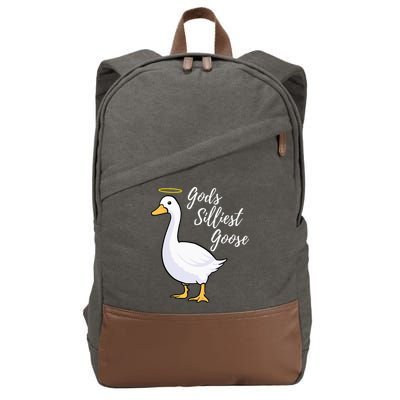 Gods Silliest Goose Cotton Canvas Backpack