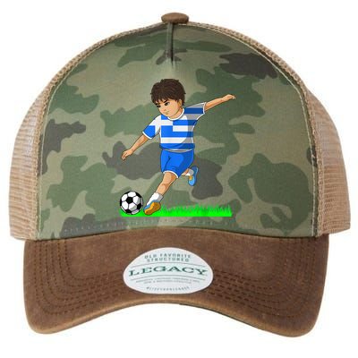 Greek Soccer  Greece Flag Jersey Football Fans Legacy Tie Dye Trucker Hat