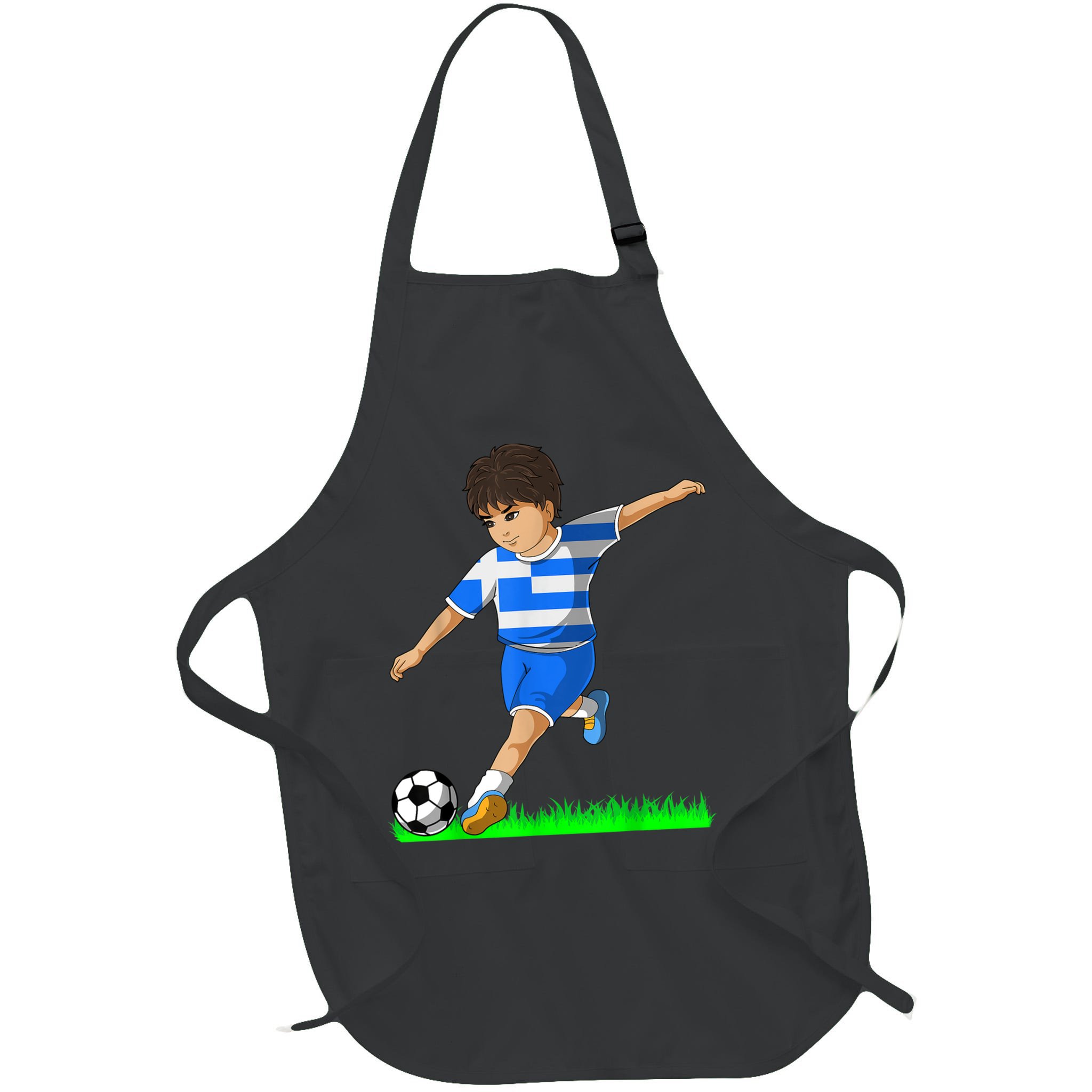 Greek Soccer  Greece Flag Jersey Football Fans Apron