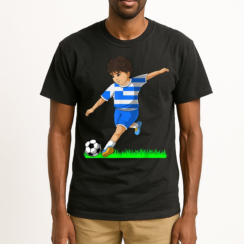 Greek Soccer  Greece Flag Jersey Football Fans Tall T-Shirt