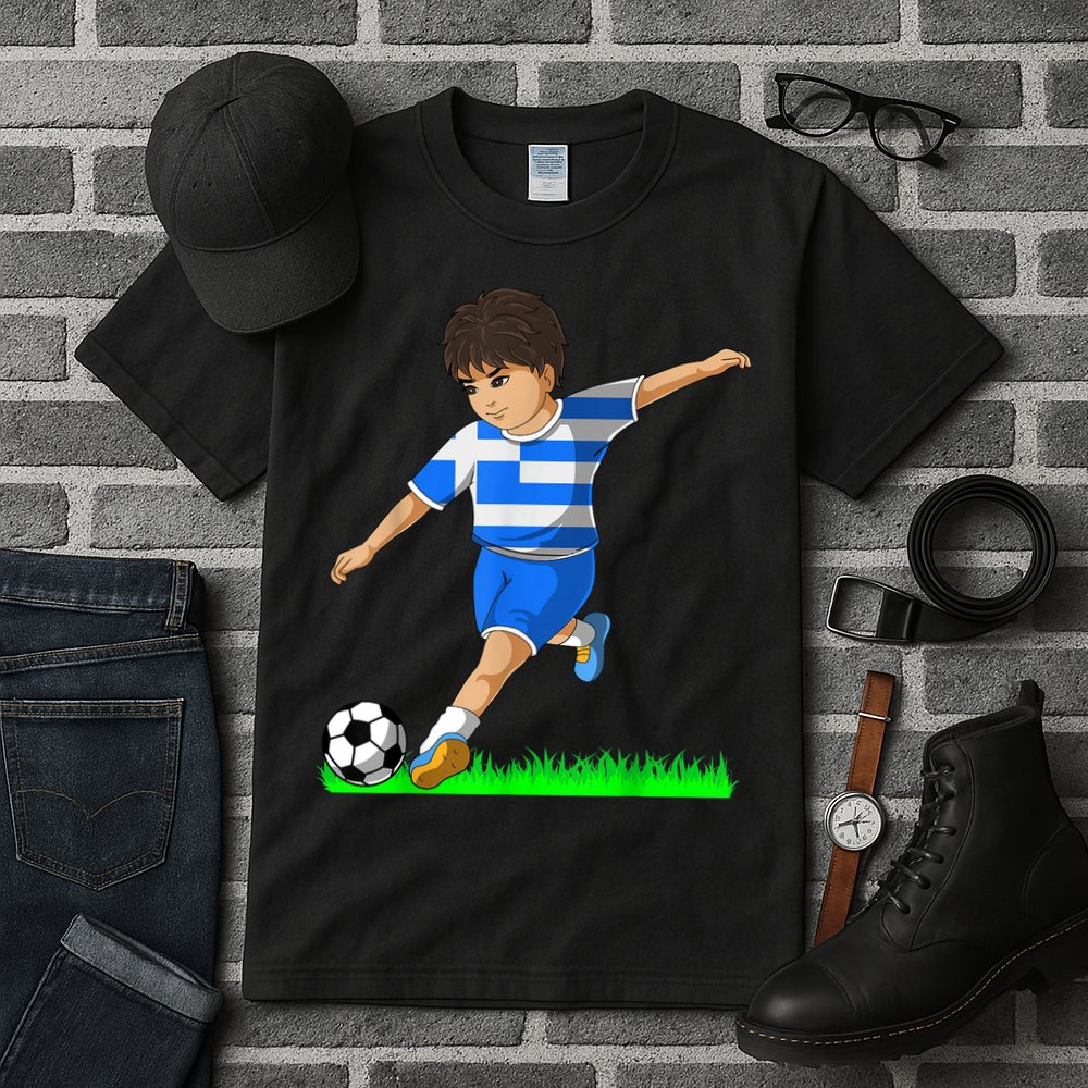 Greek Soccer  Greece Flag Jersey Football Fans Tall T-Shirt