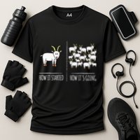 Goat S Goat Lovers Farm Apparel Meme Pun Funny Goat Cooling Performance Crew T-Shirt
