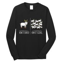 Goat S Goat Lovers Farm Apparel Meme Pun Funny Goat Long Sleeve Shirt