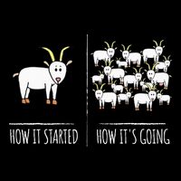 Goat S Goat Lovers Farm Apparel Meme Pun Funny Goat T-Shirt