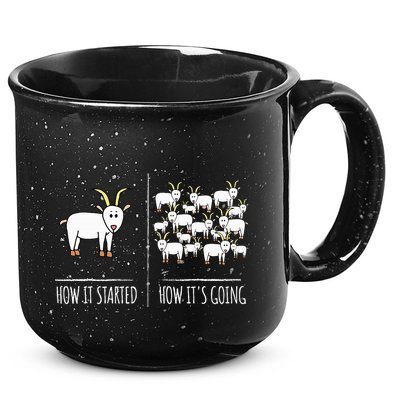 Goat S Goat Lovers Farm Apparel Meme Pun Funny Goat 15oz Campfire Ceramic Mug