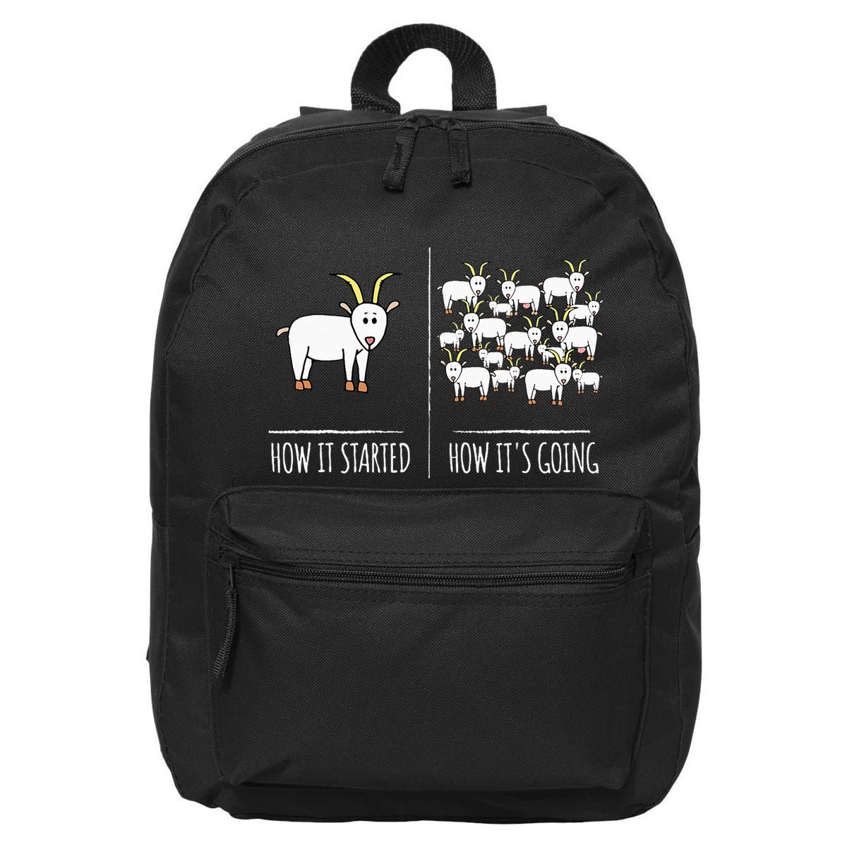 Goat S Goat Lovers Farm Apparel Meme Pun Funny Goat 16 in Basic Backpack
