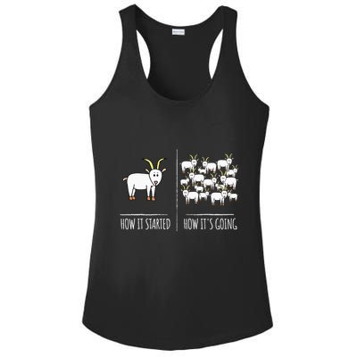 Goat S Goat Lovers Farm Apparel Meme Pun Funny Goat Ladies PosiCharge Competitor Racerback Tank