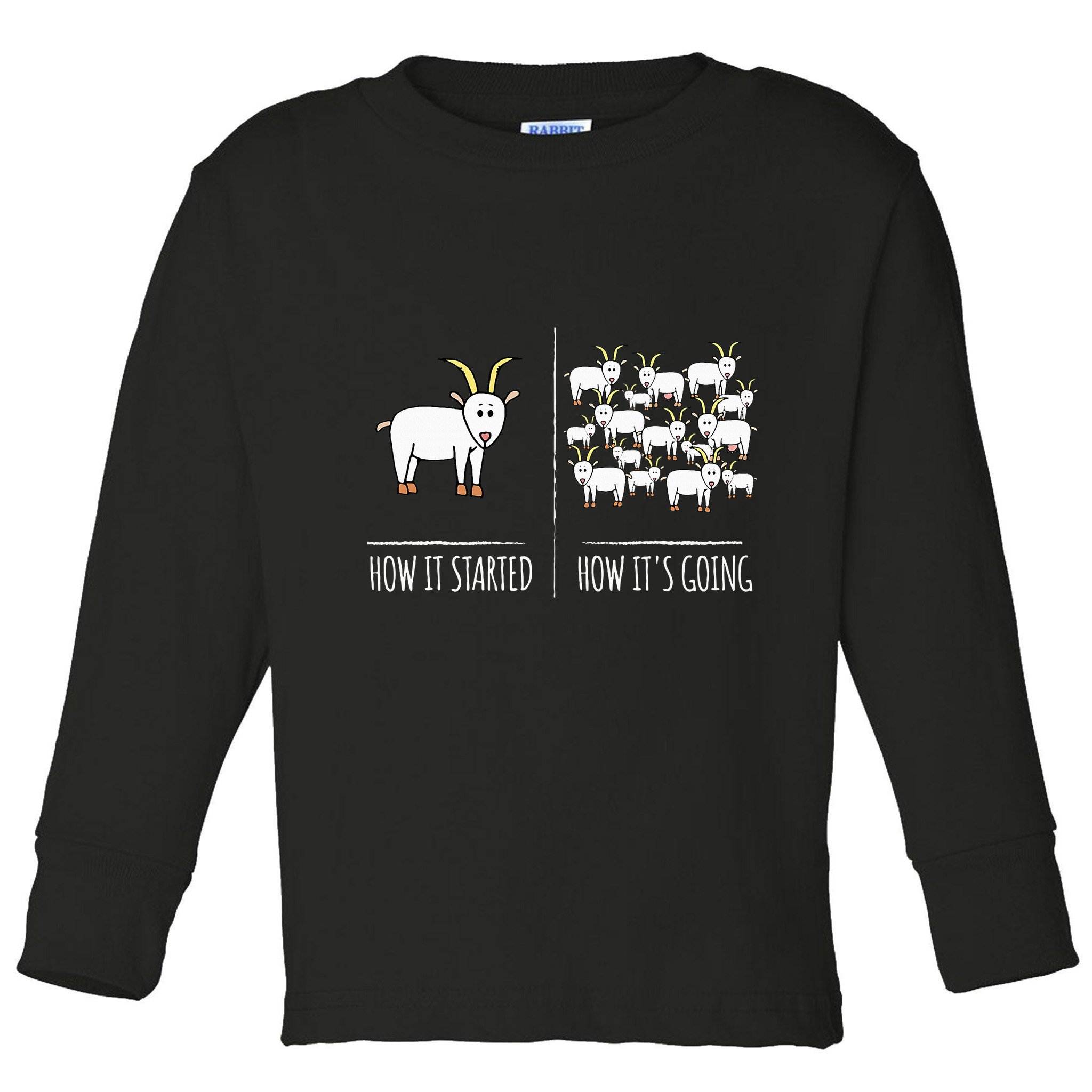 Goat S Goat Lovers Farm Apparel Meme Pun Funny Goat Toddler Long Sleeve Shirt