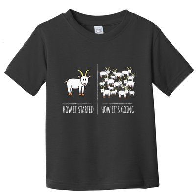 Goat S Goat Lovers Farm Apparel Meme Pun Funny Goat Toddler T-Shirt