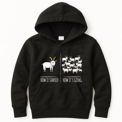 Goat S Goat Lovers Farm Apparel Meme Pun Funny Goat Kids Hoodie