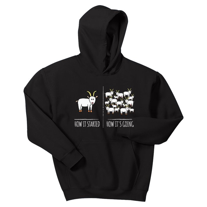 Goat S Goat Lovers Farm Apparel Meme Pun Funny Goat Kids Hoodie