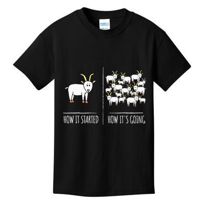 Goat S Goat Lovers Farm Apparel Meme Pun Funny Goat Kids T-Shirt