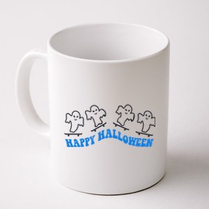 Ghost Skateboard Happy Halloween Lazy Costume Skateboarding Gift Coffee Mug