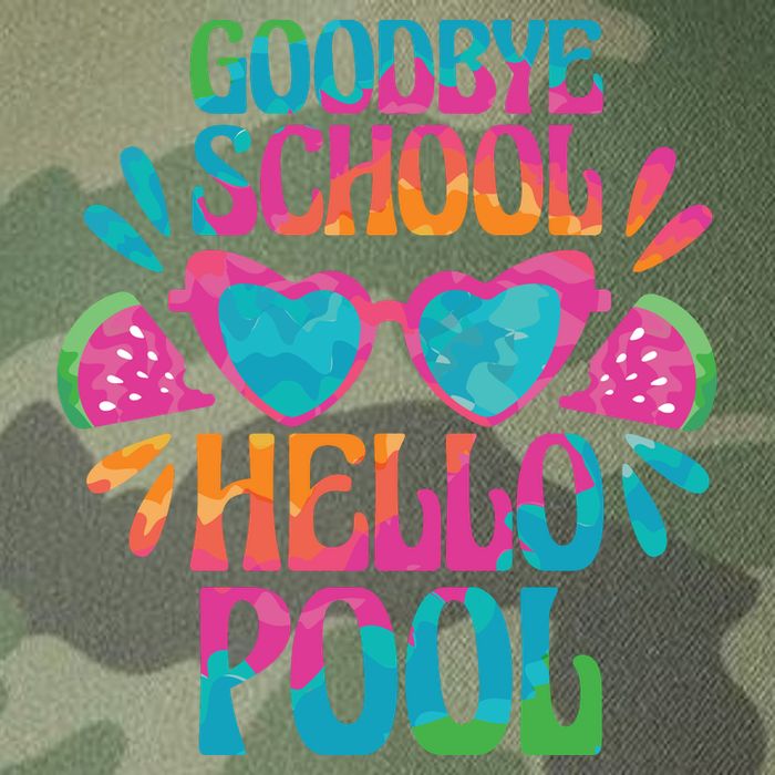 Goodbye School Hello Pool Summer Legacy Tie Dye Trucker Hat