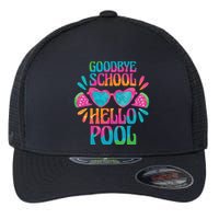 Goodbye School Hello Pool Summer Flexfit Unipanel Trucker Cap