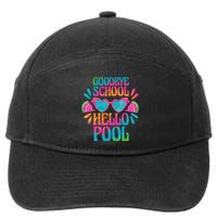 Goodbye School Hello Pool Summer 7-Panel Snapback Hat