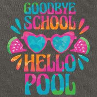 Goodbye School Hello Pool Summer Cotton Canvas Backpack