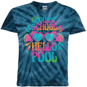 Goodbye School Hello Pool Summer Kids Tie-Dye T-Shirt