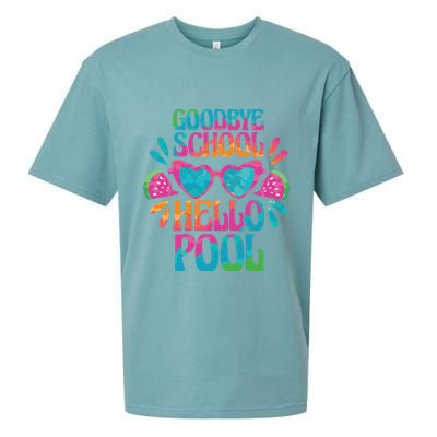 Goodbye School Hello Pool Summer Sueded Cloud Jersey T-Shirt