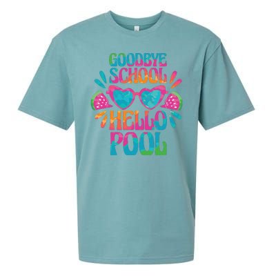 Goodbye School Hello Pool Summer Sueded Cloud Jersey T-Shirt