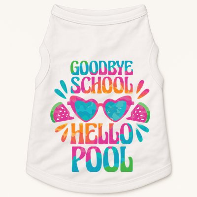 Goodbye School Hello Pool Summer Doggie Tank