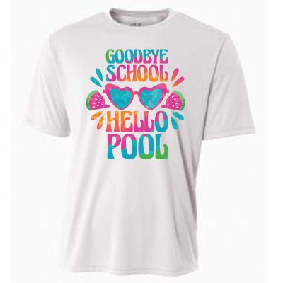 Goodbye School Hello Pool Summer Cooling Performance Crew T-Shirt