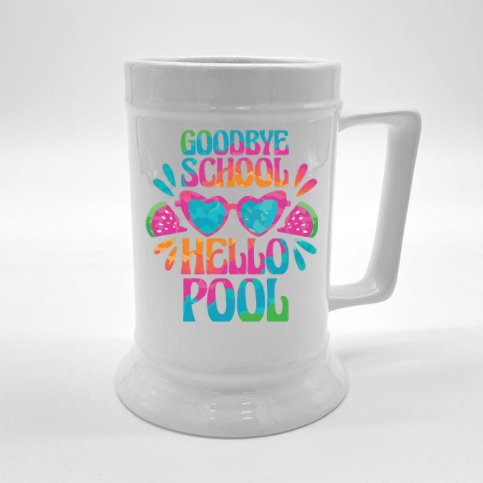 Goodbye School Hello Pool Summer Beer Stein