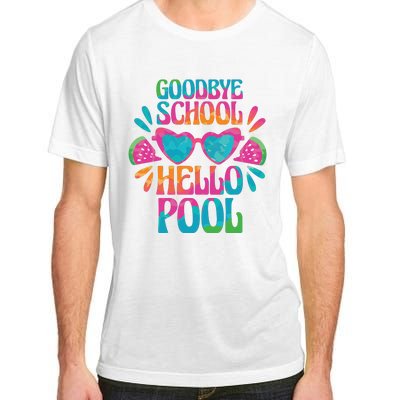 Goodbye School Hello Pool Summer Adult ChromaSoft Performance T-Shirt