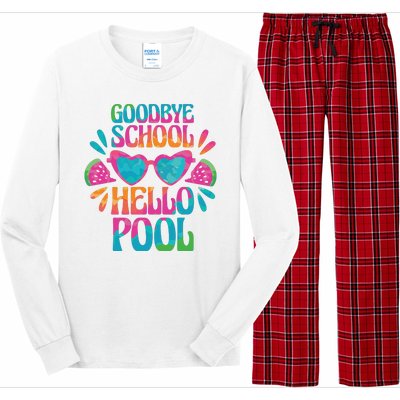 Goodbye School Hello Pool Summer Long Sleeve Pajama Set