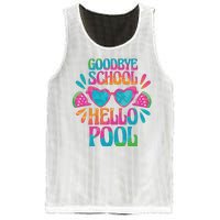 Goodbye School Hello Pool Summer Mesh Reversible Basketball Jersey Tank