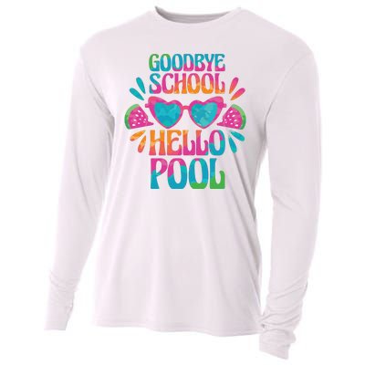 Goodbye School Hello Pool Summer Cooling Performance Long Sleeve Crew