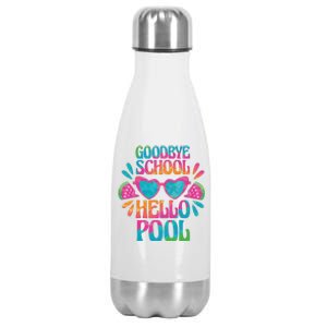 Goodbye School Hello Pool Summer Stainless Steel Insulated Water Bottle