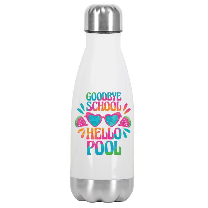 Goodbye School Hello Pool Summer Stainless Steel Insulated Water Bottle