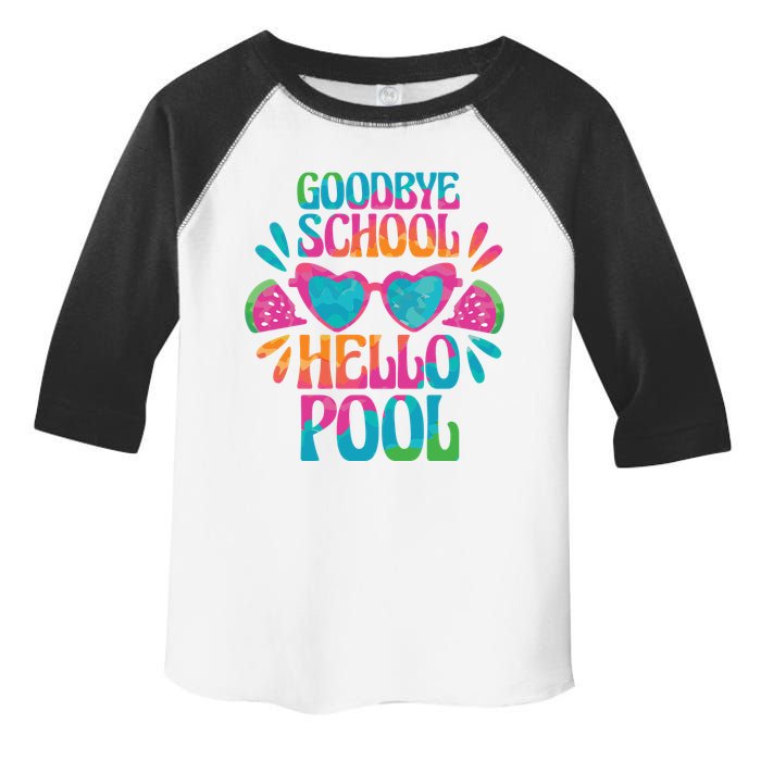 Goodbye School Hello Pool Summer Toddler Fine Jersey T-Shirt