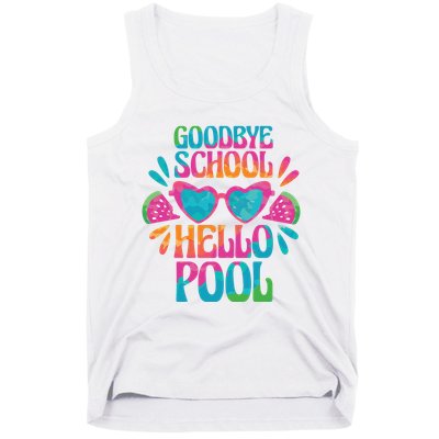 Goodbye School Hello Pool Summer Tank Top