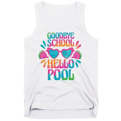 Goodbye School Hello Pool Summer Tank Top