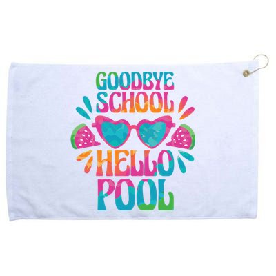 Goodbye School Hello Pool Summer Grommeted Golf Towel