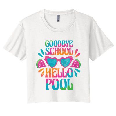 Goodbye School Hello Pool Summer Crop Top