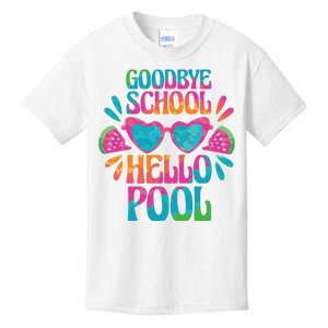 Goodbye School Hello Pool Summer Kids T-Shirt