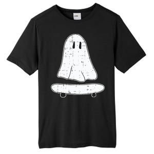 Ghost Skater Halloween Costume Spirit Ghoul SkateboardIng Gift Tall Fusion ChromaSoft Performance T-Shirt