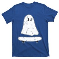 Ghost Skater Halloween Costume Spirit Ghoul SkateboardIng Gift T-Shirt