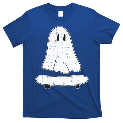 Ghost Skater Halloween Costume Spirit Ghoul SkateboardIng Gift T-Shirt